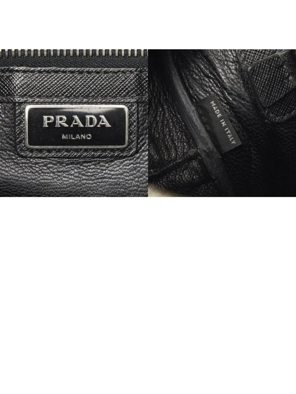 Prada Crossbody Carry on Shoulder Bag Black Saffiano Leather